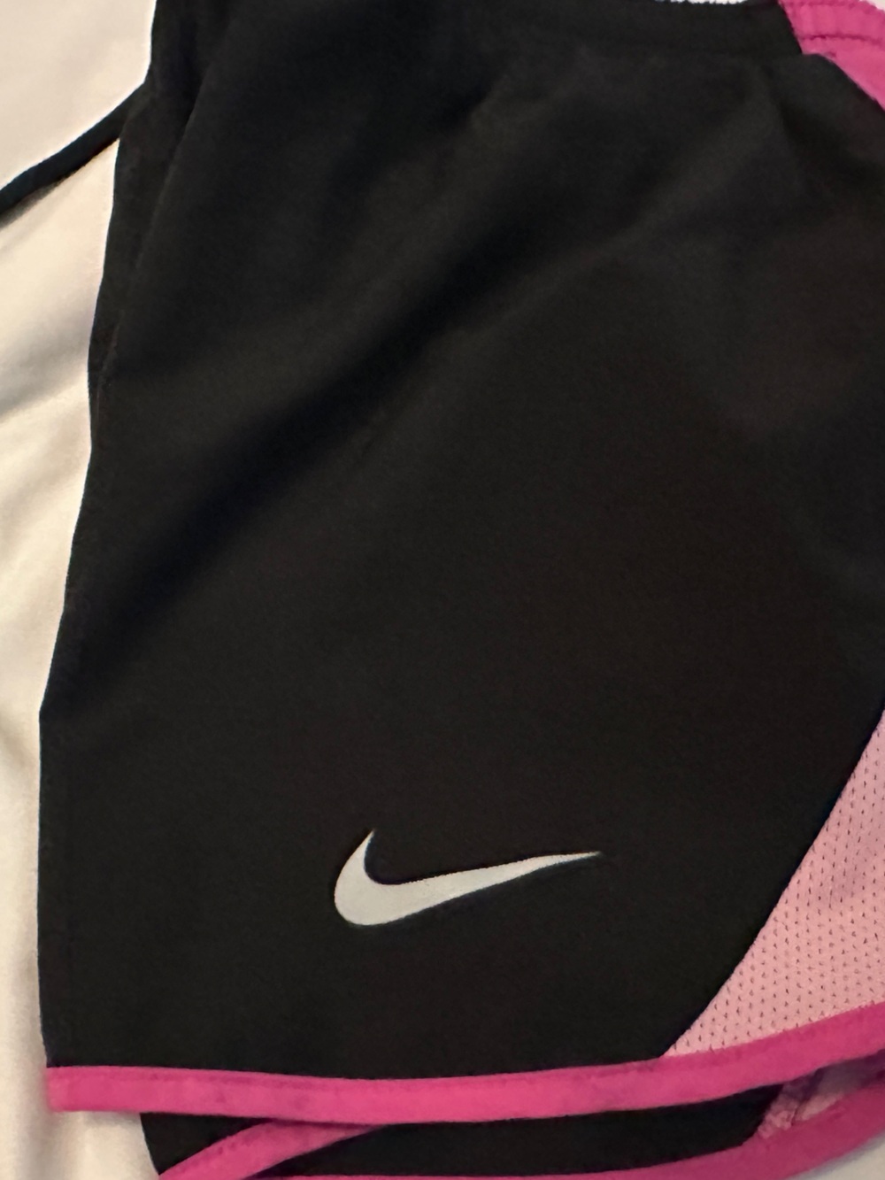 Nike Dri-FIT Black Athletic Top with White Logo - Picture 3 of 4